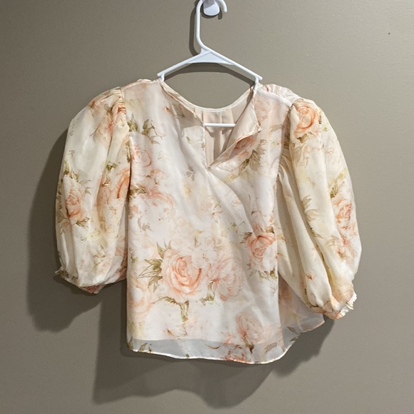 Divine heritage Floral  top M - Picture 4 of 6